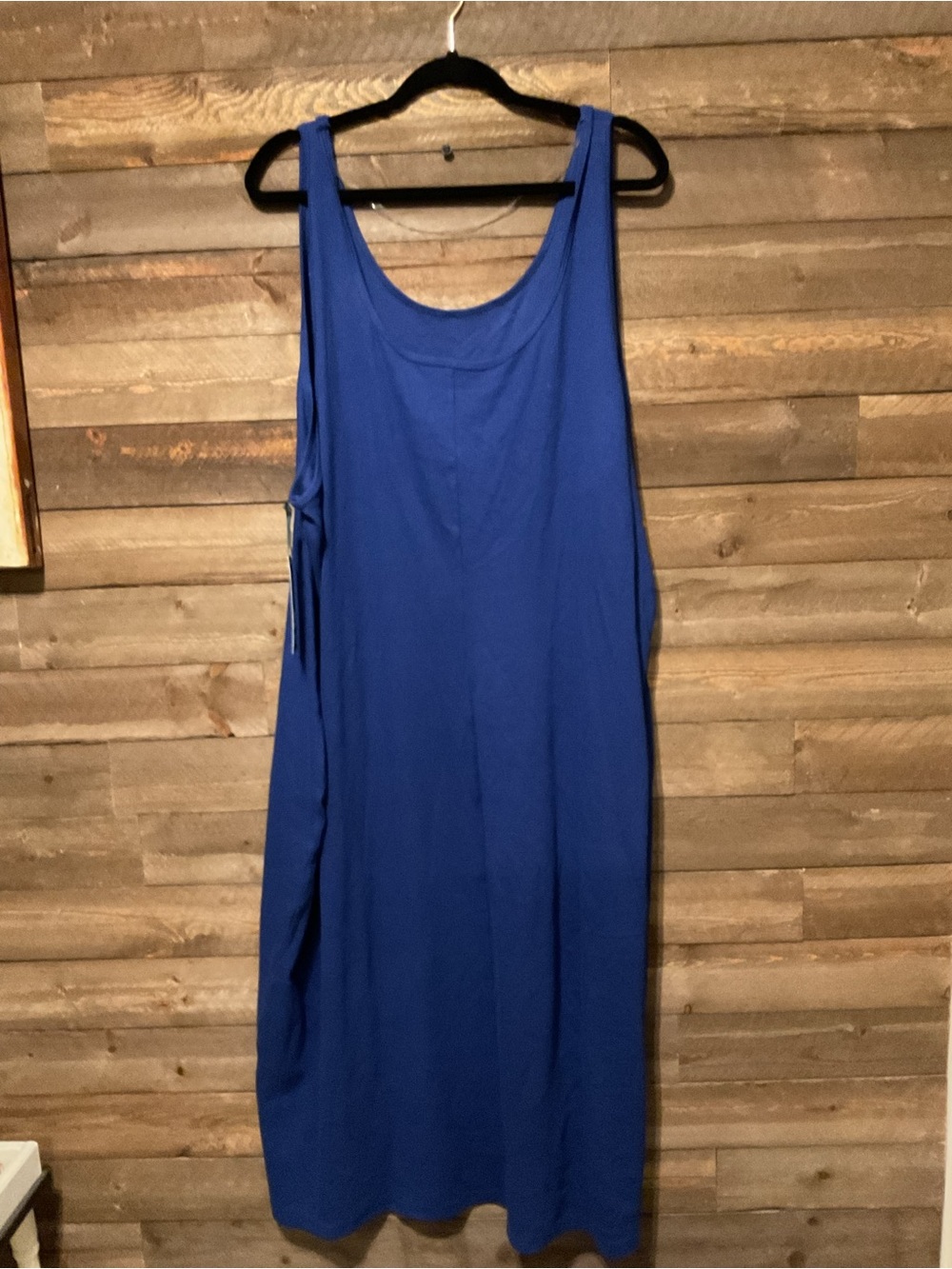 Terra & Sky Blue Gusto Sleeveless Ribbed Maxi Dress Women’s Size 4X 28/30W NWT
